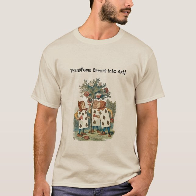 Camiseta Alice no País das Maravilhas Jogando Jardineiros (Frente)
