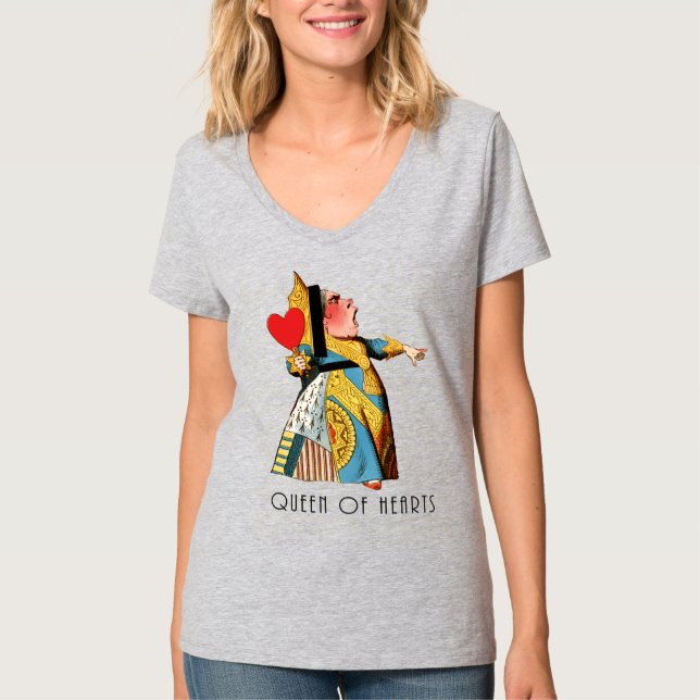 Camiseta Alice no País das Maravilhas Rainha dos Corações (Frente)