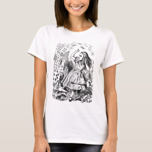 Camiseta Alice no País das Maravilhas Vintage, Cartas de Ba