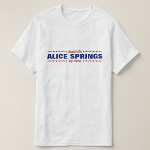 Camiseta ALICE SPRINGS - minha casa - Austrália; Coraçõe
