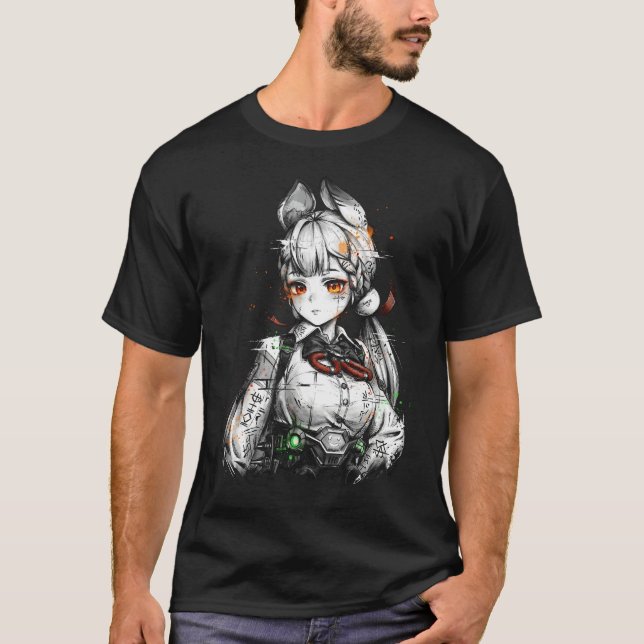 Camiseta Alice Thymefield ZZZ Cabelo Prateado Orelhas de Co (Frente)