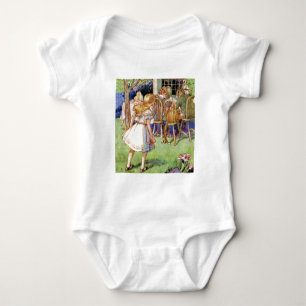 Camiseta Alice tropeça em cima do tea party do Hatter louc