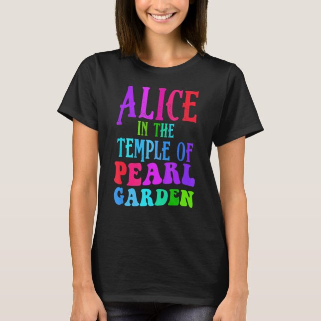 Camiseta Alices Nos Templos De Jardim De Pérolas (Frente)