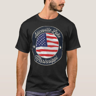 Camiseta Aliceville Lake - Patriotic Mississippi Souvenir T