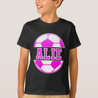 Camiseta Alie Name Girls Soccer Play Football Sports Fan Ba