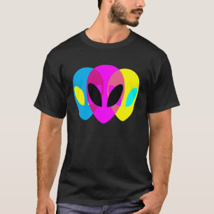 Camiseta Alien Cinza CMYK Tryptic