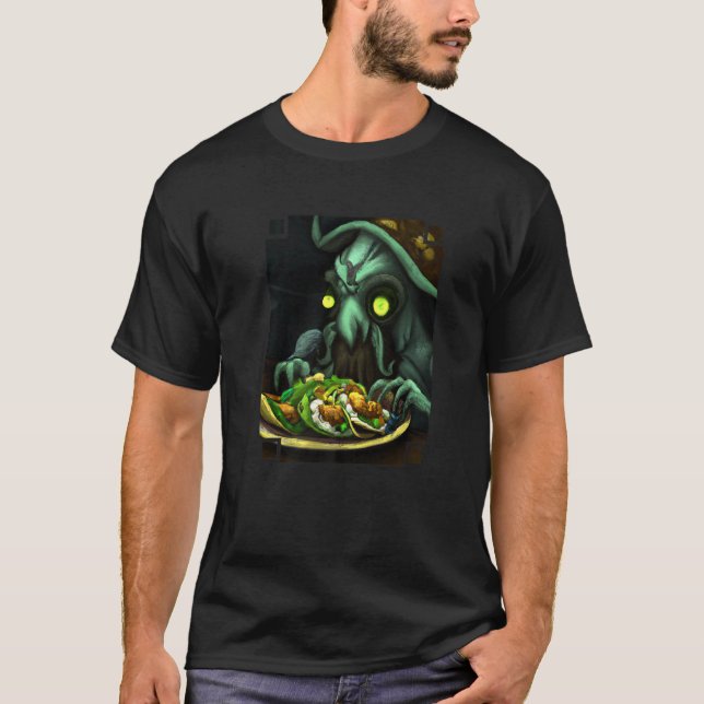 Camiseta Alien Eating Tacos Extraterrestrial Taco (Frente)