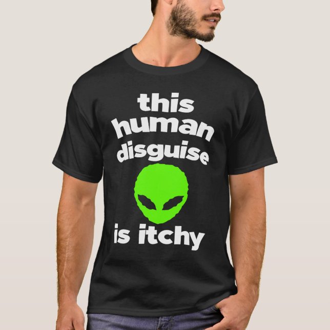 Camiseta Alien  Human Costume  Alien  UFO Aliens (Frente)