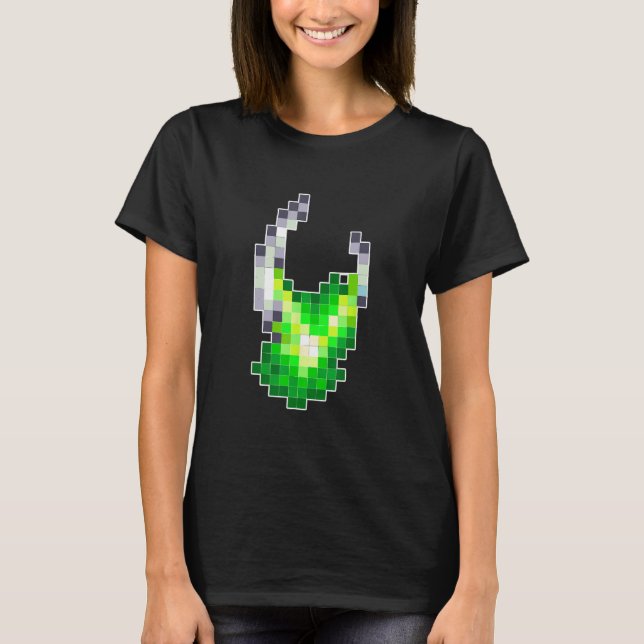 Camiseta Alien Pixel Geek Nerd Retro Graphic (Frente)