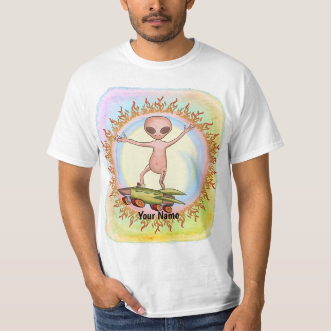 Camiseta Alien Skater (Frente)