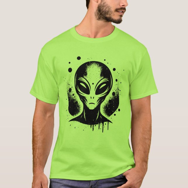 Camiseta Alien UFO Area 51 Grey Alien Invasion Sci Fi Space (Frente)