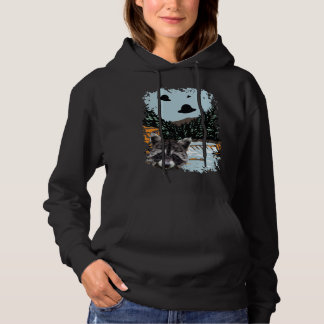 Camiseta Alien UFO Raccoon Lovers Extraterrestrial Encounte
