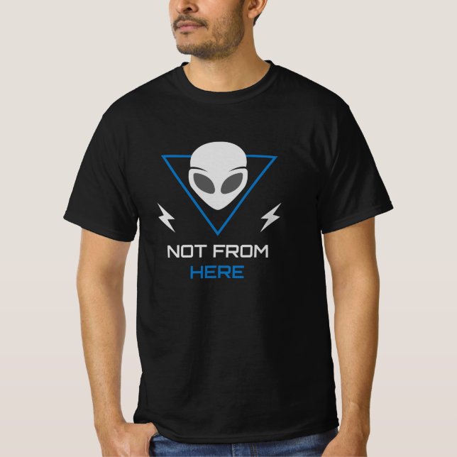Camiseta Alien UFO Sci Fi Outsider (Frente)