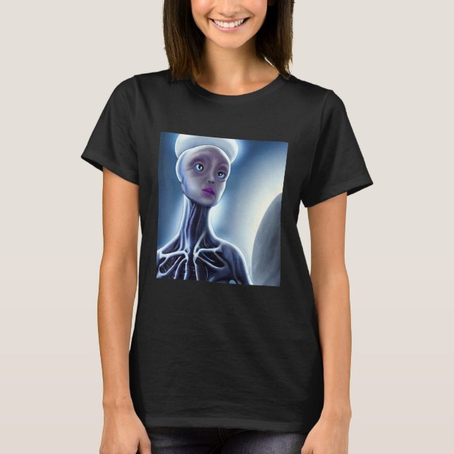 Camiseta Alien UFO UAP 51 area grey out of this world creat (Frente)