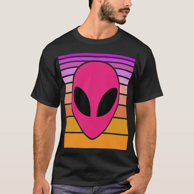 Camiseta Alien Wave techno gray (Frente)