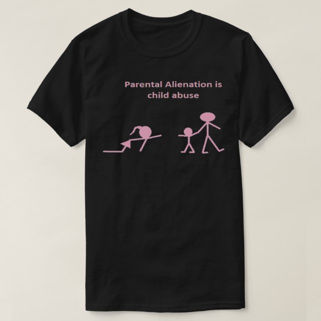 Camiseta Alienação Parental É Abuso Infantil  (Frente do Design)