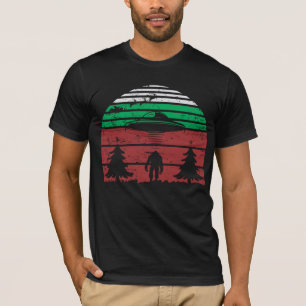 Camiseta Alienígena Abdução de OVNIs Bigfoot Ficha