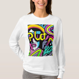 Camiseta alienígena angel sicodelico