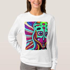 Camiseta alienígena angel sicodelico