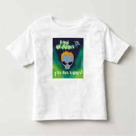 Camiseta alienígena aqui e no nos vamos, ufo, extraterista