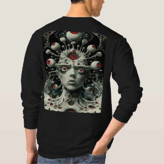 CAMISETA ALIENÍGENA ASSISTINDO À TERRA, DESIGN DE VOLTA IMP