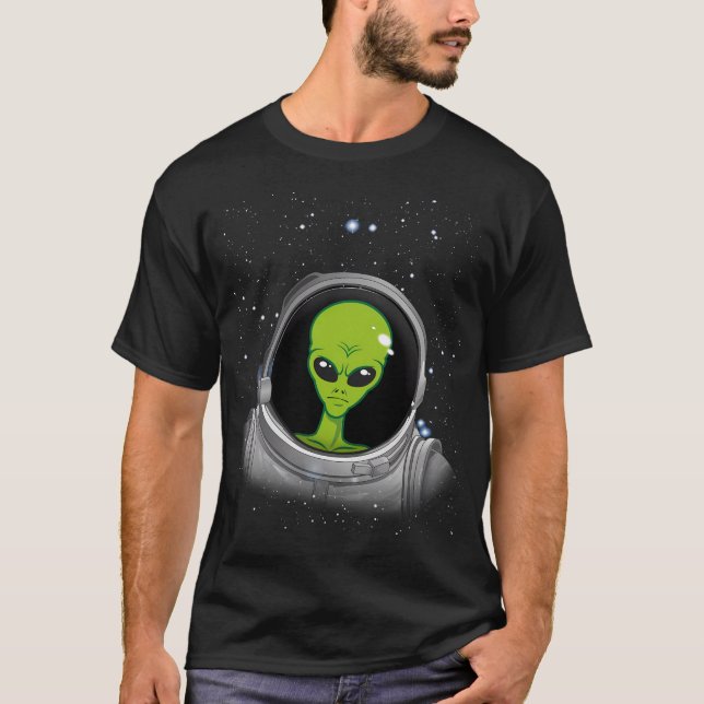 Camiseta Alienígena Astronauta Alienígena Ufo Astronauta Ma (Frente)