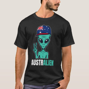 Camiseta Alienígena australiana Bandeira Aussie