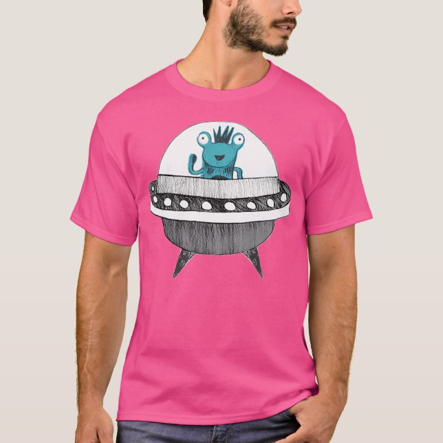 Camiseta Alienígena azul (Frente)