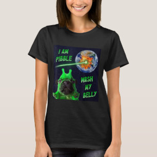 Camiseta Alienígena Bble Engraçado Brainrot Cachorro Meme E