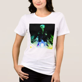 Camiseta Alienígena Biker (Versão Neon)