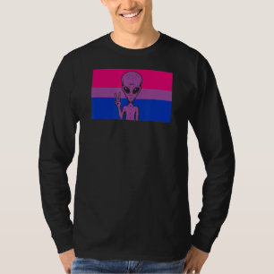 Camiseta Alienígena Chefe Ufo Sinal de Paz Gaylien Orgulho 