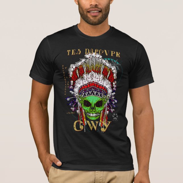 CAMISETA ALIENÍGENA CHEROKEE DA PRIMEIRA NAÇÃO (Frente)