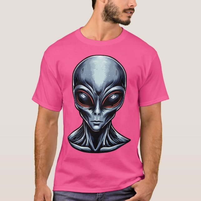 Camiseta Alienígena cinza (Frente)