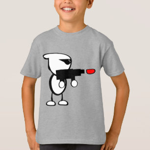 Camiseta Alienígena com a Laser Blaster