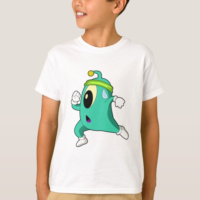 Camiseta Alienígena como Runner (Frente)