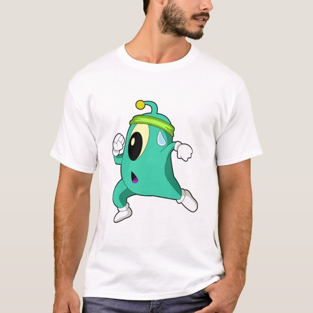 Camiseta Alienígena como Runner (Frente)