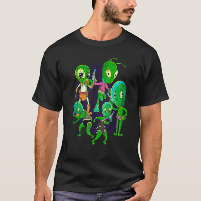 Camiseta Alienígena Crente Extraterrestre Sci Fi Alienígena (Frente)