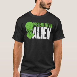 Camiseta Alienígena Crente Fingir que sou uma Alienígena