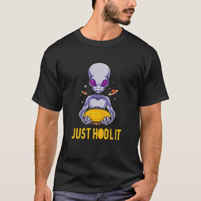 Camiseta Alienígena Cryptocurrency Bitmoeda 5 (Frente)