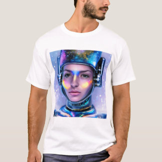 Camiseta Alienígena Cyborg Space Woman