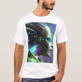 Camiseta Alienígena Cyborg Woman Bot