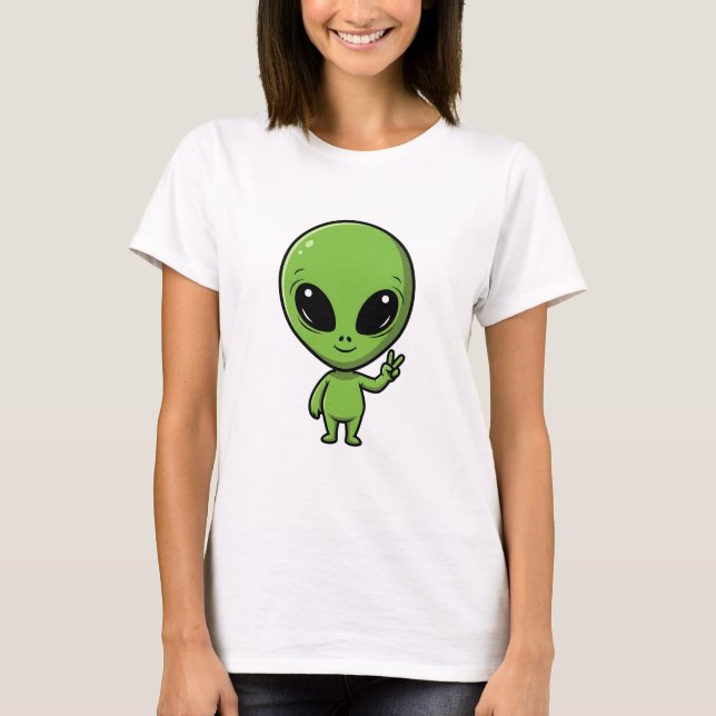 Camiseta Alienígena da Paz (Frente)