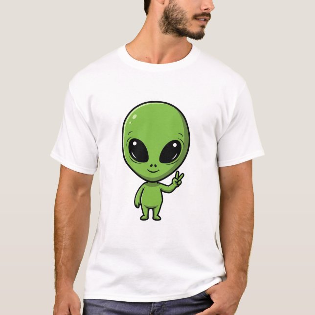 Camiseta Alienígena da Paz (Frente)