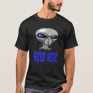 Camiseta Alienígena Das Partes Do Espaço Ou Do Subsolo
