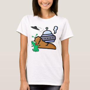 Camiseta Alienígena de aterrissagem com falha Retro.w
