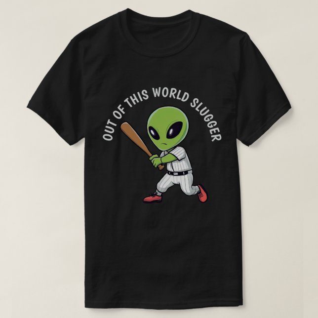 Camiseta Alienígena de beisebol (Frente do Design)