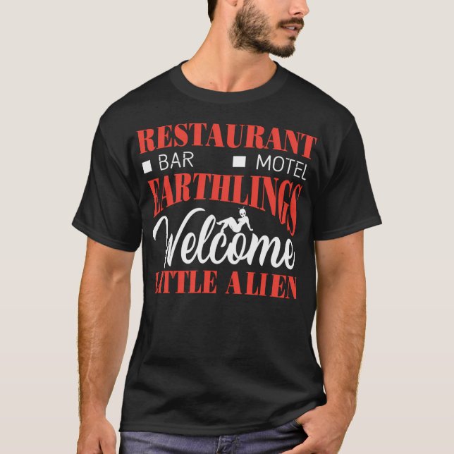 Camiseta Alienígena de boas-vindas (Frente)