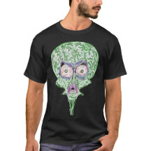 Alienígena de desenho animado de ficção científica