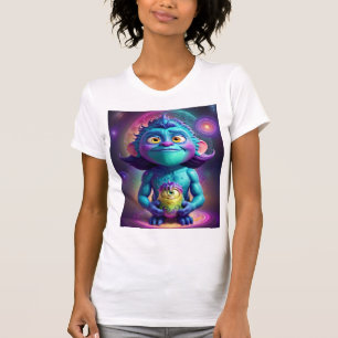 Camiseta Alienígena de Espaço e Amigo