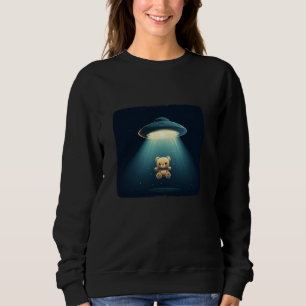 Camiseta Alienígena de feixes de OVNIs Urso de Teddy para u